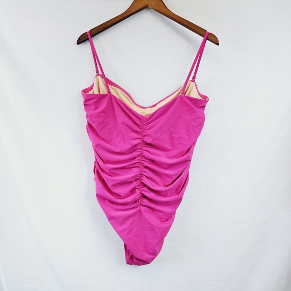 NWT J. Crew Ruched Sweetheart One-Piece Swimsuit size 20 - Picture 10 of 14